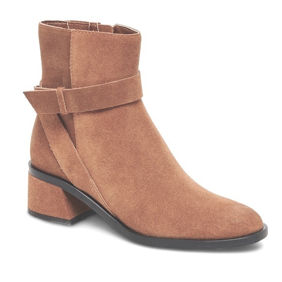 Dolce Vita Boots Leland Brown Suede Ankle Boot - Picture 1 of 8